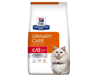 Корм для котів Хіллс Hills Prescription Diet Feline c/d Urinary Multicare Stress з куркою 0,4кг при сечокам'яній хворобі &mdash;