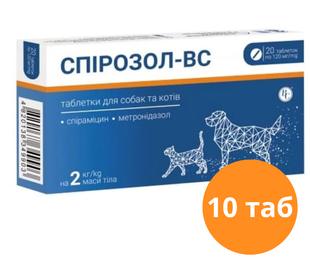 Спірозол-ВС (аналог СТОМОРДЖИЛ 2, STOMORGYL 2) 120 мг (10 таблеток) &mdash;