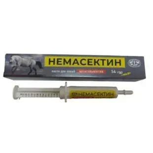 НЕМАСЕКТИН паста для дегельмінтизації коней 14 г &mdash;