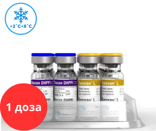 Вакцина Біокан DHPPi + L (1 доза) &mdash;