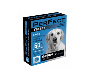 PerFect TRIO 20-40 кг (2,5 мл) для собак, Краплі протипаразитарні (3 піпетки) &mdash;