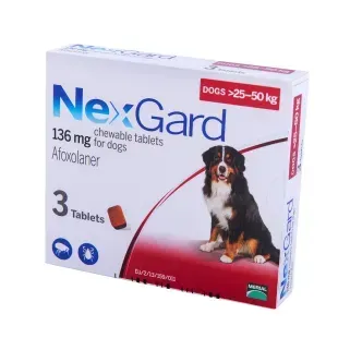 НЕКСГАРД (NexGard) 3 таблетки для собак 25-50 кг від бліх і кліщів (3 таб) &mdash;