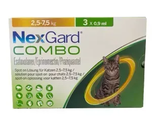 НексГард Комбо (NexGard Combo) для котів 2,5 - 7,5 кг (3 піпетки) &mdash;