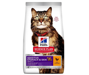 Корм для котів Хіллс Hill's SP Science Plan Sensitive Stomach & Skin Chicken з куркою 7 кг &mdash;