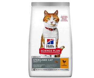 Корм Хіллс Hill&rsquo;s SCIENCE PLAN Adult Sterilised Cat Chicken для дорослих стерилізованих котів, з куркою 0.3 кг &mdash;