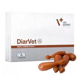 DiarVet Small (ДіарВет Смол) VetExpert 30 капсул для котів і собак дрібних порід при діареї