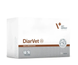 DiarVet Small (ДіарВет Смол) 30 капсул для котів і собак дрібних порід при діареї &mdash; фото VetExpert DiarVet Small (ДіарВет Смол), 30 капс &mdash; комплексний засіб для котів і собак при гострих та хронічних розладах травлення, що супроводжуються діареєю. Допомагає зв&rsquo;язувати надлишкову воду в кишечнику, сприяє формуванню нормальних випорожнень, підтримує кишковий мікробіом та нормальну роботу шлунково-кишкового тракту.

DiarVet містить бентоніт, інулін цикорію, сушену яблучну м&rsquo;якоть, таніни, вітамін А, оксид цинку та бетаїн. Препарат застосовують також при інтоксикаціях, пов&rsquo;язаних із порушенням травлення, та для підтримки кишкової мікрофлори після антибіотикотерапії або стресу.