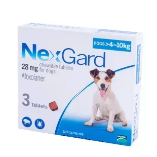 НЕКСГАРД (NexGard) 3 таблетки для собак 4-10 кг від бліх і кліщів (3 таб) &mdash;