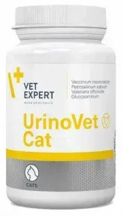 УріноВет Кет (UrinoVet Cat) VetExpert Харчова добавка для підтримання сечовидільної фунції у котів, 45 капс &mdash;